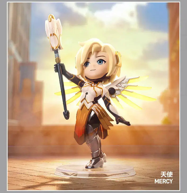 POP MART Genuine Overwatch Play Of The Game Series Blind Box PVC Collectible Figurines Desktop Ornaments Girl Toy Model For Fans