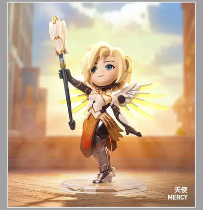 POP MART Genuine Overwatch Play Of The Game Series Blind Box PVC Collectible Figurines Desktop Ornaments Girl Toy Model For Fans