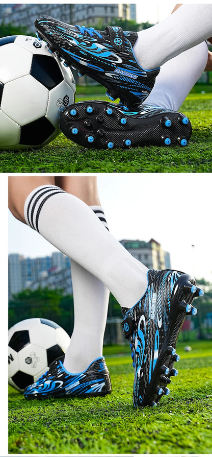 Chaussures de football pour hommes, chaussures de football professionnelles pour terrain en gazon, nouvelles chaussures de football résistantes, chaussures de football décontractées pour enfants, chaussures de football ant
