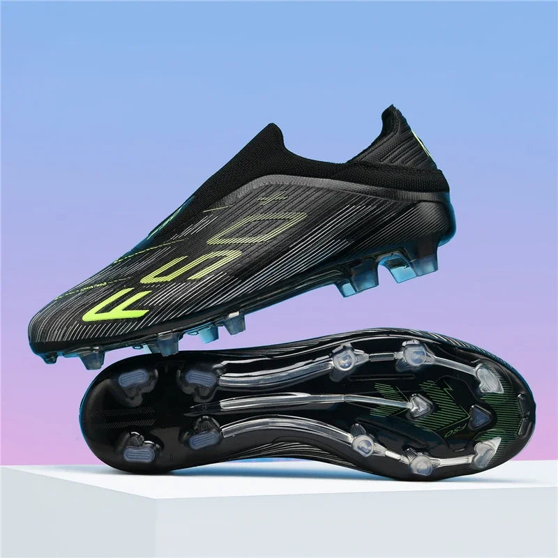 Nouvelles chaussures de football pour hommes, chaussures de futsal d'intérieur antidérapantes, crampons de match de haute qualité, chaussures de football, baskets, chaussures montantes pour terrain gazonné et extérieur