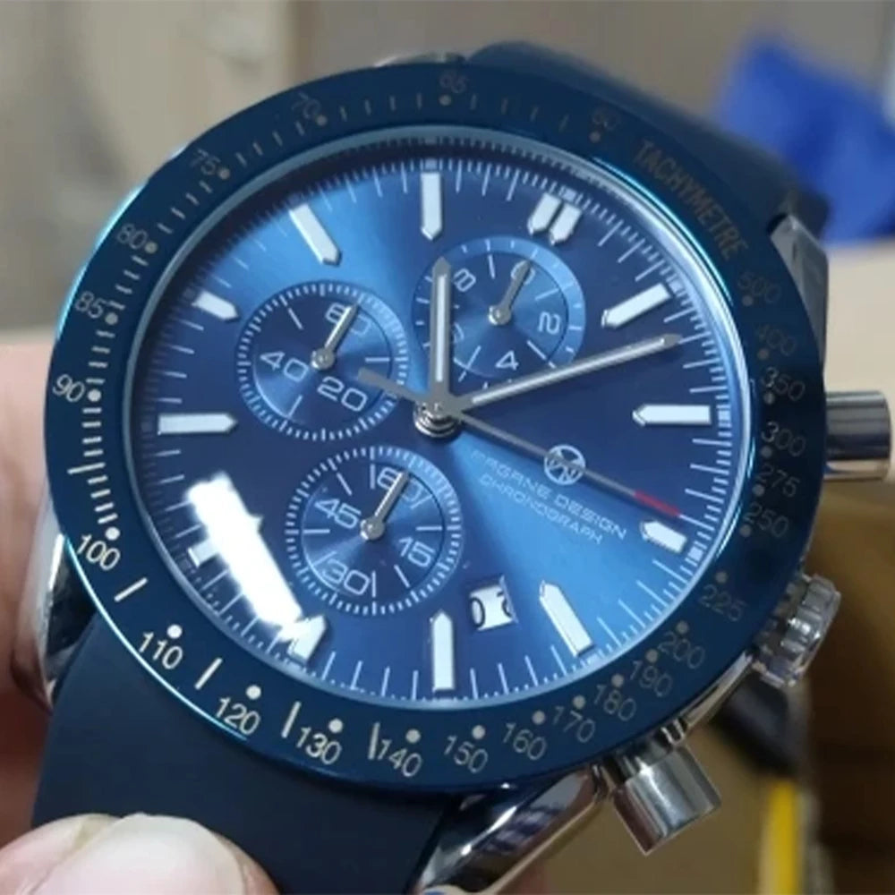 PAGRNE DESIGN Quartz Watches Multi functional chronograph 44mm Fashionable men's watch PAGANI DESIGN Extended Brand PG5140