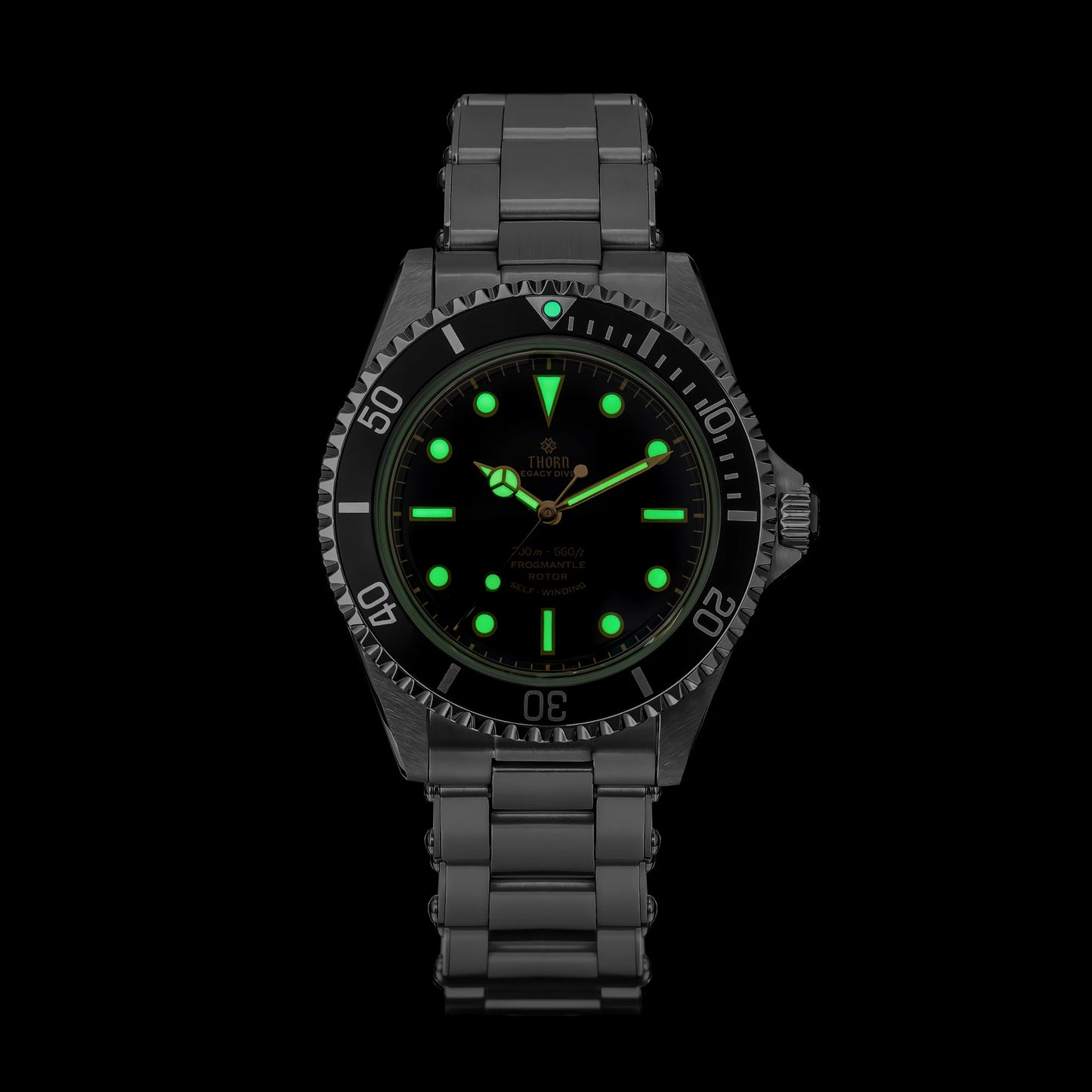 THORN T023 V2 40mm Men's Watch 316 Stainless Steel PT5000 Automatic Movement Mechanical Watch Sapphire 200m Waterproof Wristwatch