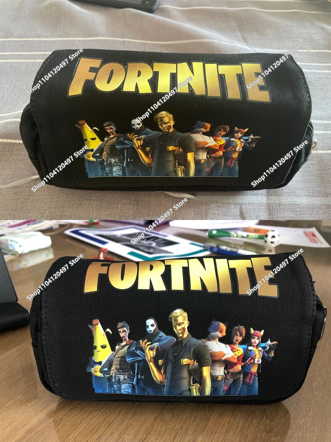 Fortnite Battle Royale Pencil Case for Kids Cartoon Stationery Storage Pen Box School Supplies Birthday Gift