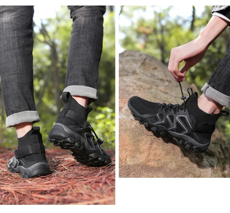 Unisex Breathable Quick-Drying Fishing Water Sport Shoes Summer Upstream Barefoot Aqua Boots Outdoor Non-Slip Women Beach Shoes