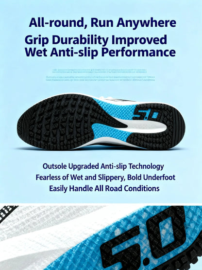 Unisex 2025 Full Carbon Plate Running Shoes, Professional Marathon Racing Lightweight Bounce Cushion Breathable Sports Sneakers