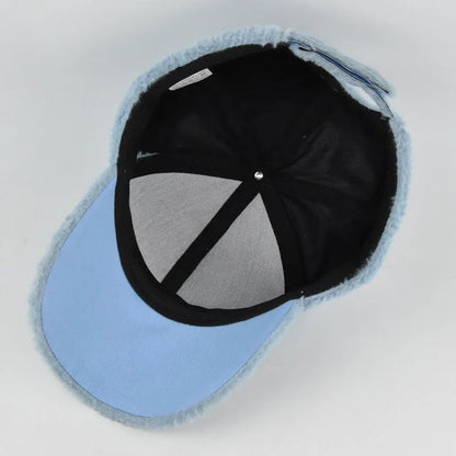 Autumn Winter Baseball Cap Women Artificial Lamb Wool Hats Keep Warm Cap Plush Baseball Caps Spring Baseball Cap Solid Sunshade