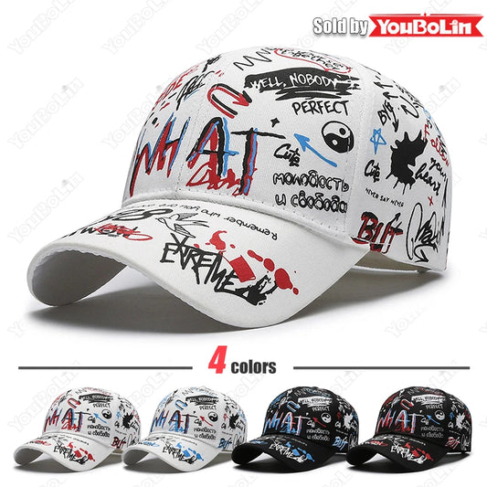Graffiti bejzbol kapa za muškarce i žene – pamučna kapa s podesivom veličinom, ulični stil, snapback