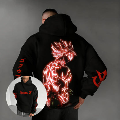 Sudadera con capucha de Dragon Ball con Goku para hombre y mujer, para primavera y otoño, ropa urbana, oversize, informal, con estampado de anime