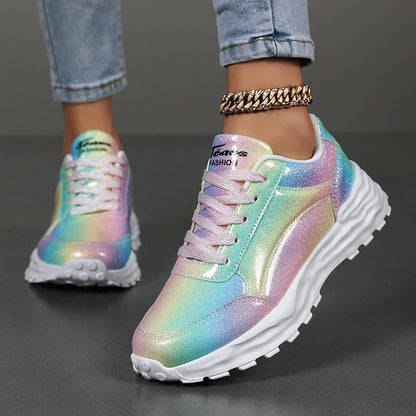 New summer fashionable women's sports shoes, versatile lightweight and durable running shoes, shock-absorbing daily walking shoes
