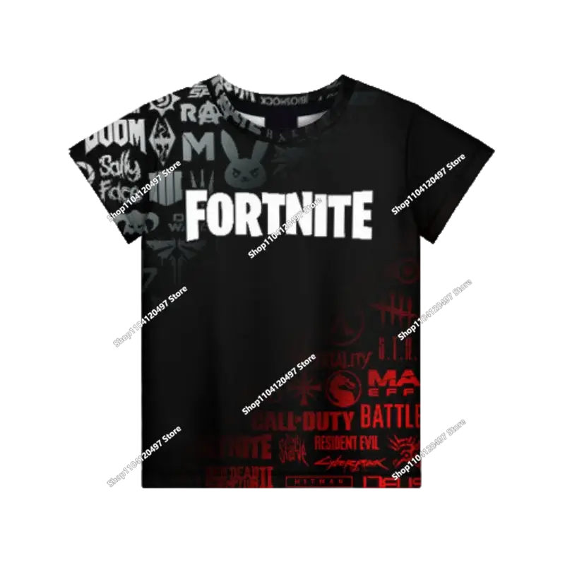Children's Clothing Autumn Pullover T-shirt Hoodie New Fortnite Kids' Casual Wear Comfortable Streetwear