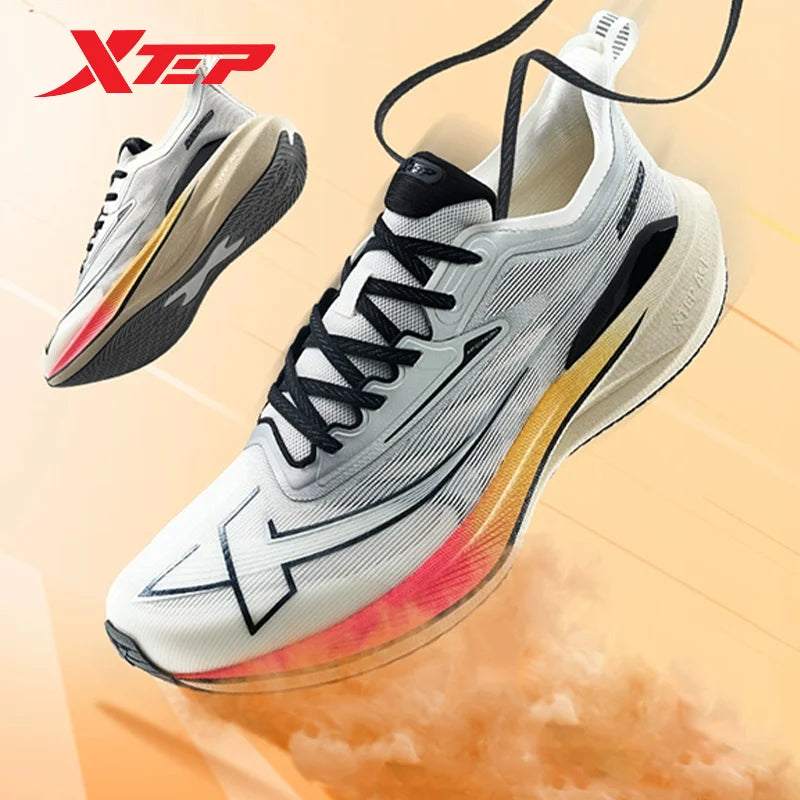 Xtep 2000KM 2.0 Running Shoes for Men, Summer Professional TPU Shock Absorption Sneakers (Suggest Half Size Down) 876219110043