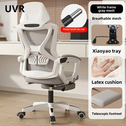 UVR Reclining Computer Chair Home Backrest Chair Office Worker Chair Comfortable Long Sitting Gaming Chair Conference Seating