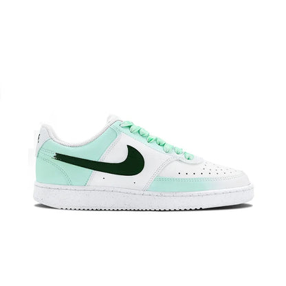 Räätälöidyt lenkkarit Nike Court Vision 1 ”Mint Gorgeous” Huiya Käsintehdyt High Street Campus -lenkkarit, liukumattomat miesten lenkkarit