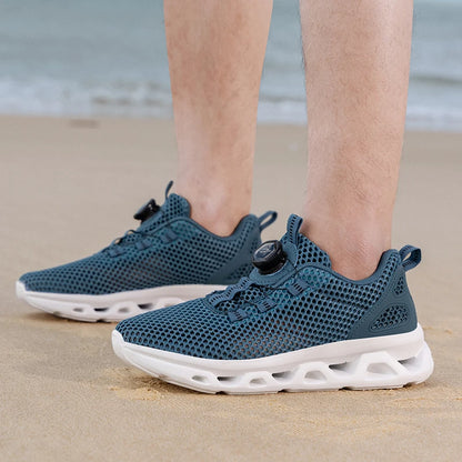 Unisex Quick Dry Barefoot Aqua Shoes for Outdoor Watersports River Trekking Creek Hiking Boating Lightweight Rotating Buckle