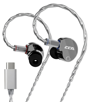 CCA Phoenix Metal Alloy Body 10mm Dual Magnetic Dynamic Coil HIFI Sound Quality In Ear Wired Esports Music Earphones