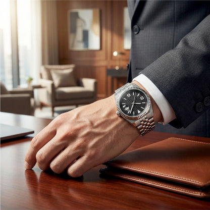 Custom Pilot Watch NH35 Automaattinen mekaaninen miesten kello Safiirikide Valaiseva 100 m vedenkestävä tyynymuotoinen kotelo Sukelluskello