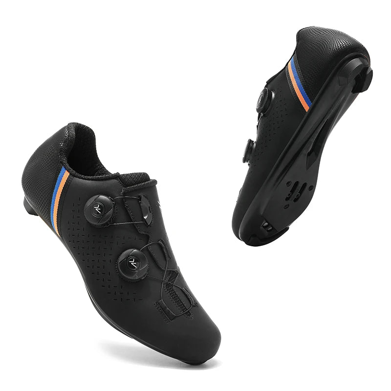 Road Cycling Shoes Flats Cleats Shoes Speed Cycling Sneakers Men’s Bike Shoes Women’s Self-Locking Non-slip Mountain Bicycle SPD Shoes