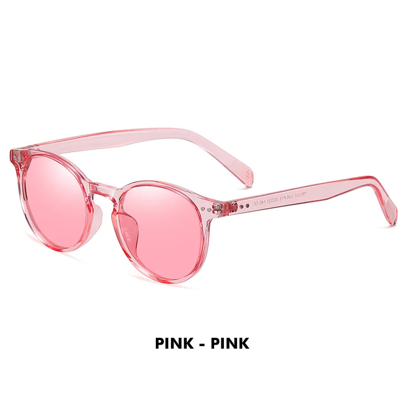 LM Retro Round Sunglasses Women Men Ultralight TR90 Polarized Unisex Driving Shades Vintage Sun Glasses UV400 Gafas De Sol