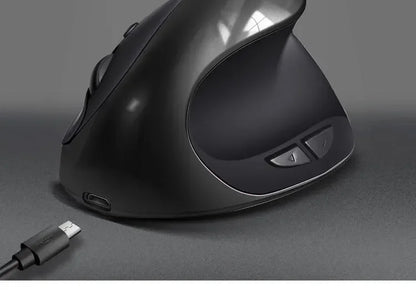 BTS-908 Hot Selling Rechargeable Vertical Mice Ergonomic Wireless Mouse 2.4G USB Receiver 1600 Adjustable DPI 6 Buttons Mouse