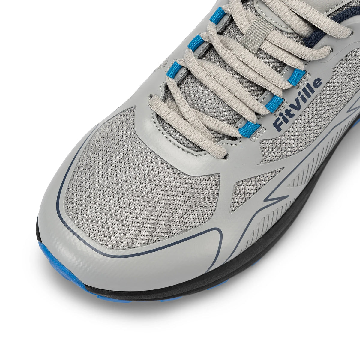 FitVille-Chaussures de course sur sentier coordonnantes pour hommes, baskets pour hommes, extra larges, légères, pieds enflés, soutien de la voûte plantaire, oto Instituts