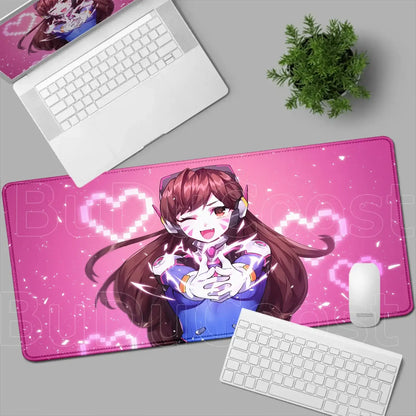 Overwatch Gaming Anime Girl Large XXL Mouse Pad HD Printing Computer Keyboard Mats Laptop Office Rubber Soft Desk Rug 900x400 MM