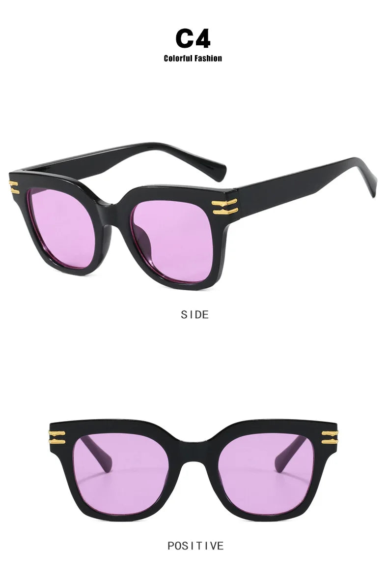 Ochelari de soare pătrați supradimensionați, la modă, de calitate superioară, cu protecție UV, pentru șofat, pentru bărbați și femei, cu personalitate, ochelari unisex