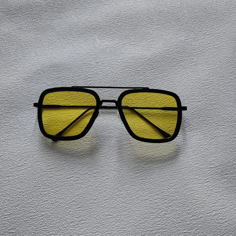 Ochelari de soare pătrați pentru bărbați, ochelari de soare metalici în stil steampunk pentru femei, ochelari de soare la modă pentru activități în aer liber, accesoriu unisex