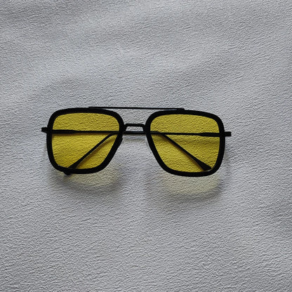Ochelari de soare pătrați pentru bărbați, ochelari de soare metalici în stil steampunk pentru femei, ochelari de soare la modă pentru activități în aer liber, accesoriu unisex