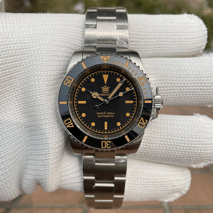 STEELDIVE SD1954V Ceramic Bezel 41MM Stainless Steel Case 300M Waterproof Vintage Luminous NH35 Automatic Men's Dive Watch