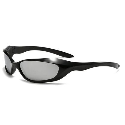 KLASSNUM Y2K Punkowe okulary sportowe dla mężczyzn i kobiet Future Sense Okulary przeciwsłoneczne Markowe designerskie imprezowe z ochroną UV400 Modne okulary ochronne Nowość
