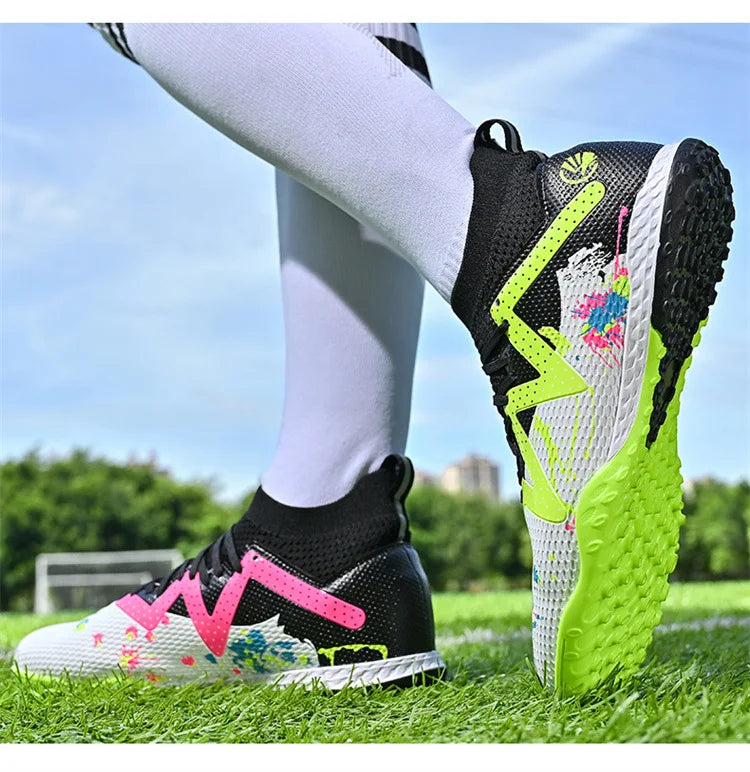 Chaussures de Football pour hommes, chaussures de sport professionnelles, ongles longs FG, crampons de sport de plein air, chaussures d'entraînement antidérapantes