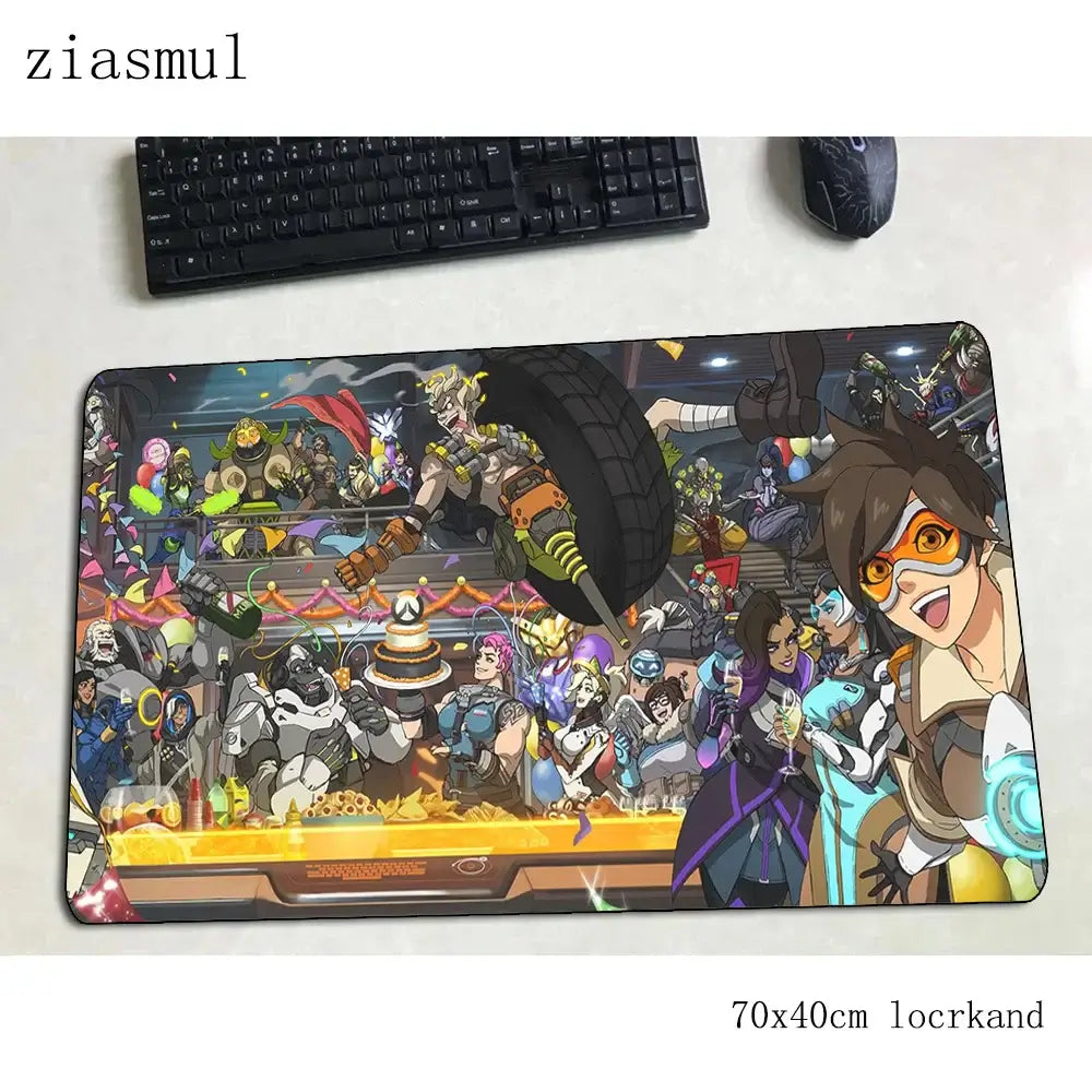 overwatch mouse pad gamer 700x400x3mm gaming mousepad Colourful notbook desk mat Christmas gifts padmouse pc gamer mats gamepad