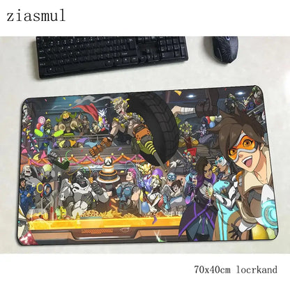 overwatch mouse pad gamer 700x400x3mm gaming mousepad Colourful notbook desk mat Christmas gifts padmouse pc gamer mats gamepad