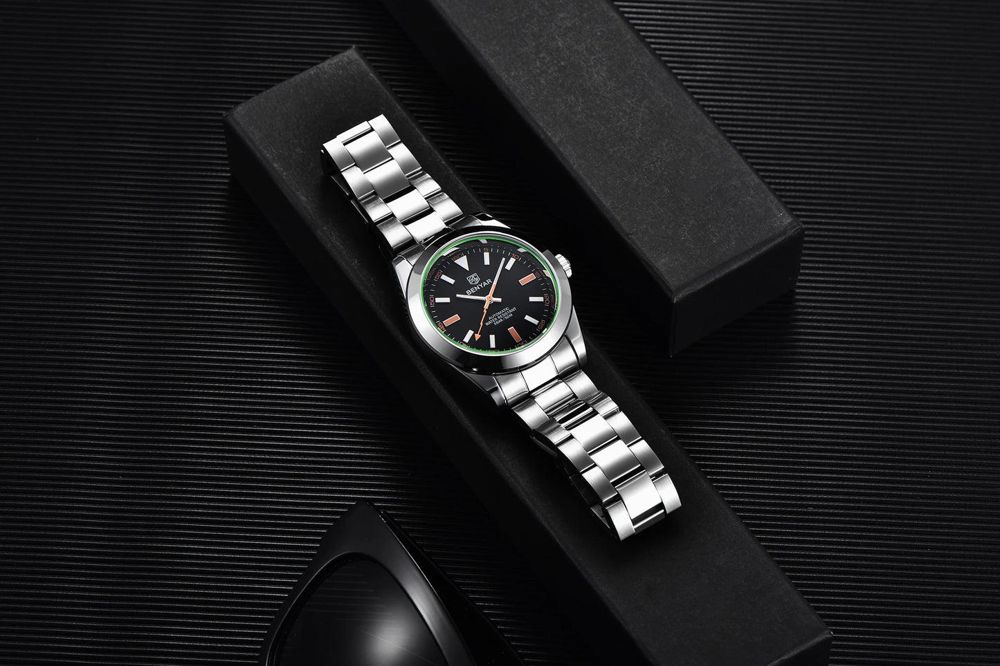 BENYAR 2026 New Mens Watches Top Brand Luxury Watch Men Automatic Mechanical Waterproof 50M Luminous Sports Wristwatch for Men