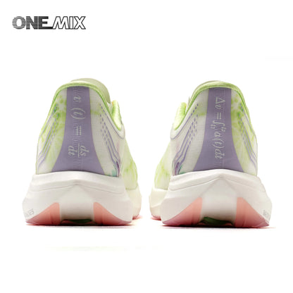 ONEMIX Nové nylonové běžecké boty s karbonovou deskou pro maraton a závody – tlumící nárazy, profesionální stabilní opora, ultralehké tenisky s odrazem