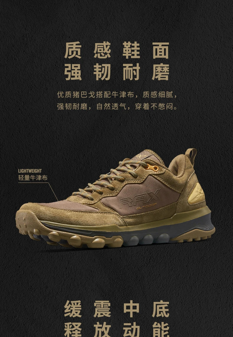 Rax Hiking Shoes Men Outdoor Mountain Antiskid Climbing Sneakers Breathable Lightweight Trekking Boots Sports 2023 Casual Shoes