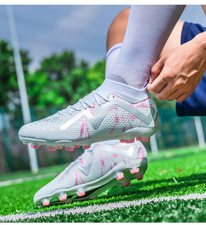 Bottes de Football professionnelles pour hommes, crampons de Football, entraînement de Sport en plein air, respirants pour étudiants, ultralégers, unisexe, livraison directe