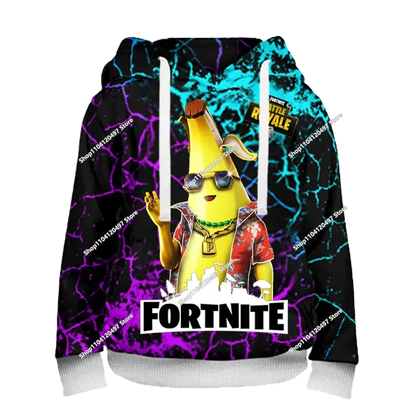 Children's Clothing Autumn Pullover T-shirt Hoodie New Fortnite Kids' Casual Wear Comfortable Streetwear