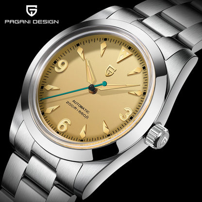 2024 NEW PAGANI DESIGN Sports Men's Automatic Mechanical Wristwatch Japan NH35A Stainless Steel Simple 200M Waterproof Montre Homme