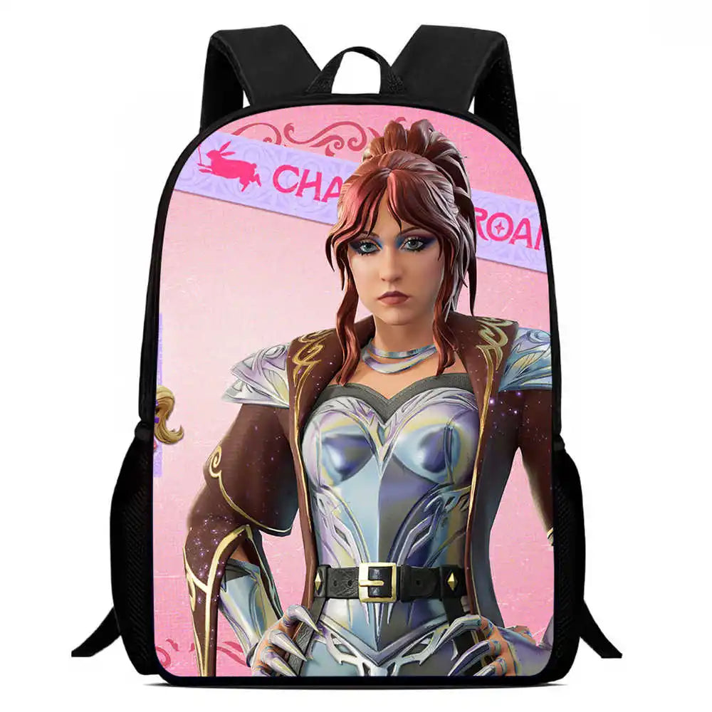 Kids School Backpack Cartoon Fort-nite Bags for Girls Boys Durable Lightweight Large Capacity Breathable