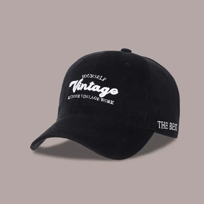 Baseball Caps Women Embroidered Letter Snapback Hats For Women Men Vintage Wide Brim Deep Top Sunscreen Sunshade Bone Cap