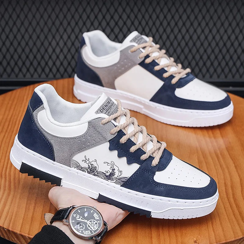 autumn new men casual shoes Outdoor Breathable Flat Shoes Fashion LaceUp Sneakers Men Comfort Trendy Sports Shoes Zapatillas