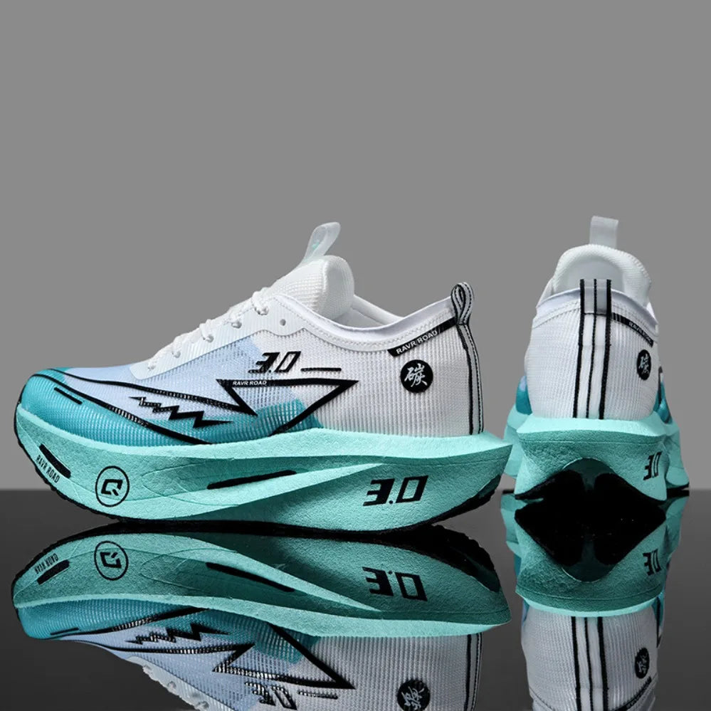 Running Shoes with Specialty Carbon Plate, Marathon Men’s Sports, Breathable, Lightweight, Comfortable Women’s Athletic Non-Slip Sneakers