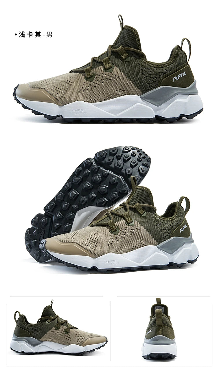 RAX Outdoor Breathable Hiking Shoes for Men Lightweight Walking Trekking Wading Shoes Sport Sneakers Men Outdoor Sneakers Male
