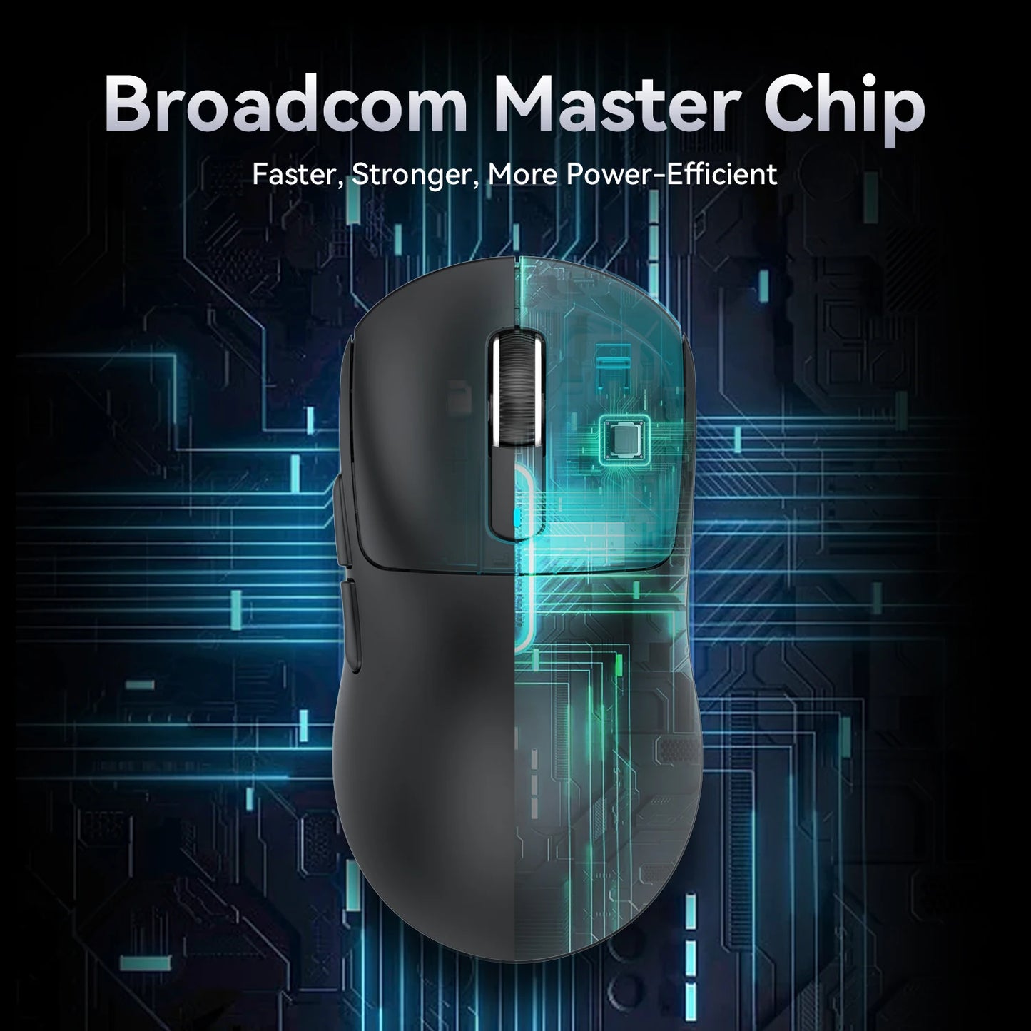 X3 Gaming Mouse Wireless ATTACK SHARK, punainen, 4K-palautusnopeus, Bluetooth Tri-Mode -yhteys, PAW3395, makroilla varustettu Bluetooth-pelihiiri