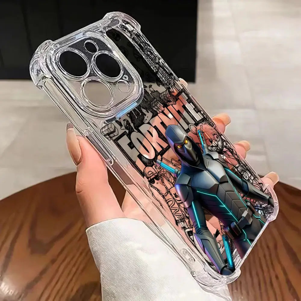 Game Fortnite Phone Case For Samsung Galaxy S26 S25 S24 S23 S22 S21 S20 Edge FE Ultra Plus 4G 5G Anti Fall Clear TPU Cover