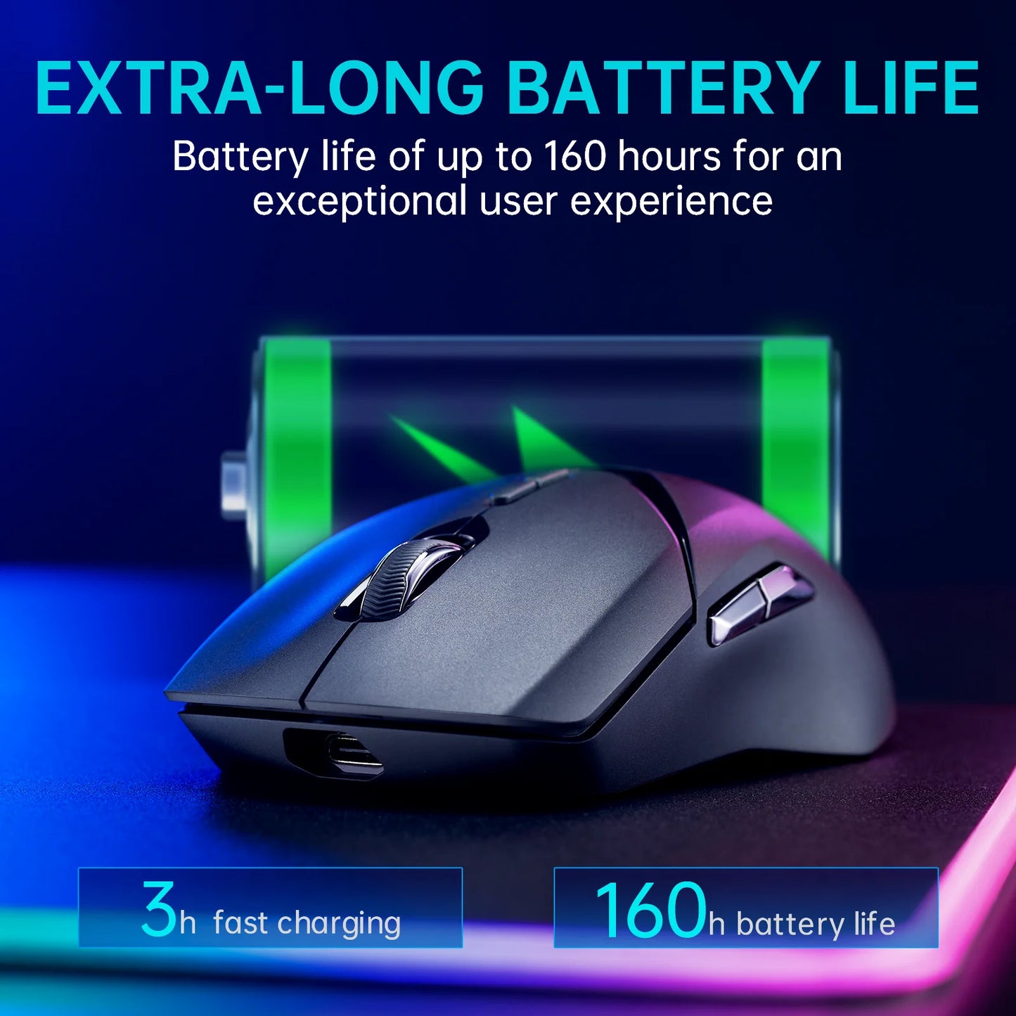 Rapoo VT9PRO PAW3398 Wireless Gaming Mouse 68g Wired Programmable Ergonomic Mice 26000DPI Type C Rechargeable PC Gamer Accessory