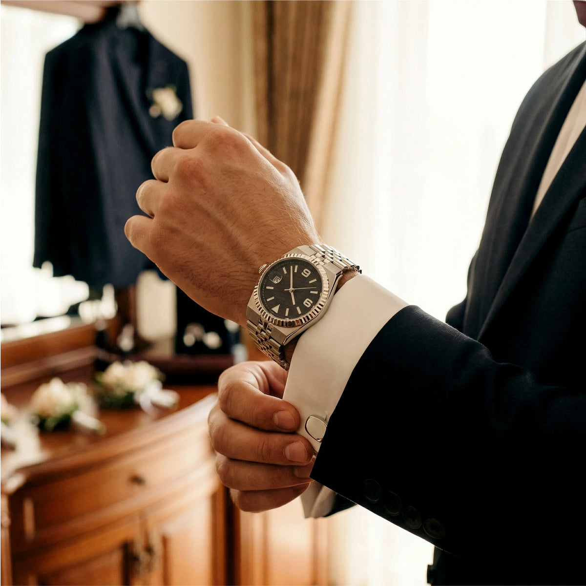 Custom Pilot Watch NH35 Automaattinen mekaaninen miesten kello Safiirikide Valaiseva 100 m vedenkestävä tyynymuotoinen kotelo Sukelluskello