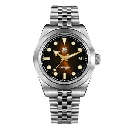 San Martin New 39mm Sport Watch Enamel Dial NH35 Automatic Mechanical Men Dress Watch Sapphire Waterproof 100m Luminous SN0053