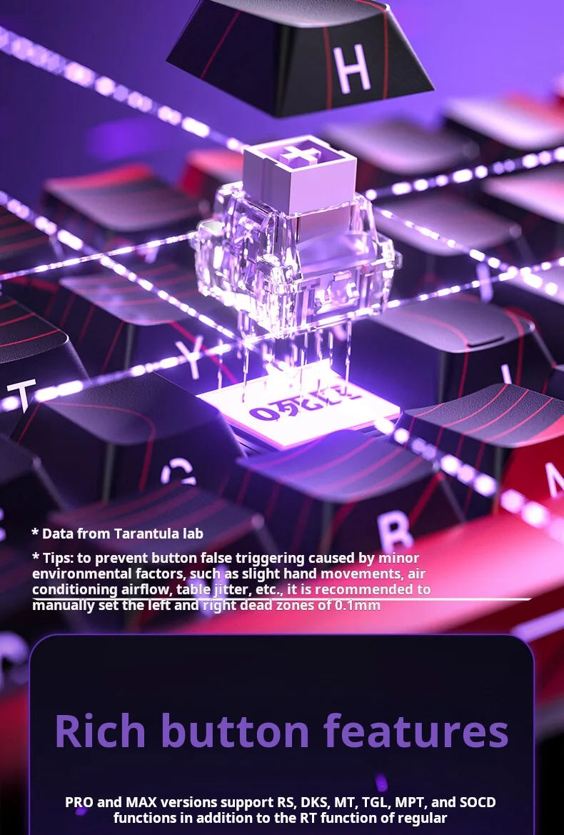 AULA WIN60 HE Wired Connection Magnetic Axis Keyboard RT Custom Mechanical Keyboard for E-sports Games 8K Polling Rate